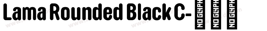 Lama Rounded Black C字体转换